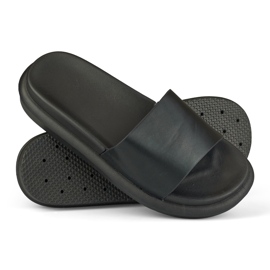 Pantoufles confortables pour femmes noires classiques 1