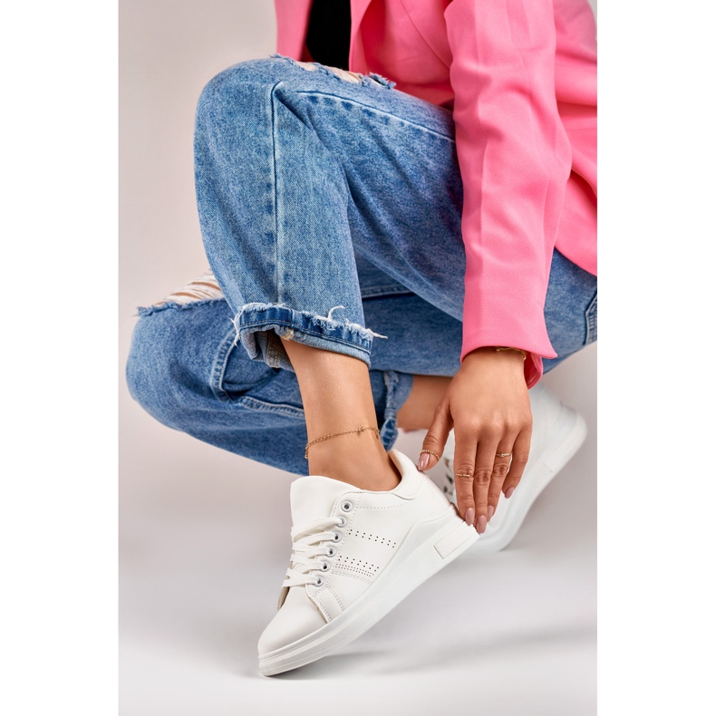 Baskets femme Gerini blanches 1