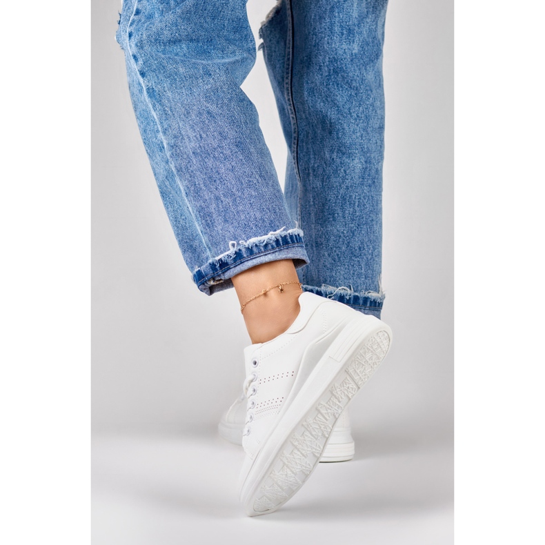 Baskets femme Gerini blanches 2