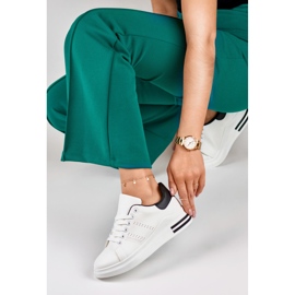 Baskets femme Gerini noires et blanches 1