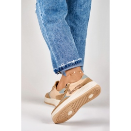 Baskets femme Lara beiges 2