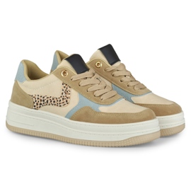 Baskets femme Lara beiges 5
