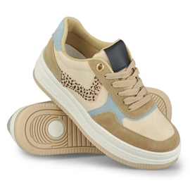 Baskets femme Lara beiges 6