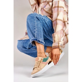 Baskets femme sur la plateforme Eliza beige 1 Baskets femme sur la plateforme Eliza beige 1