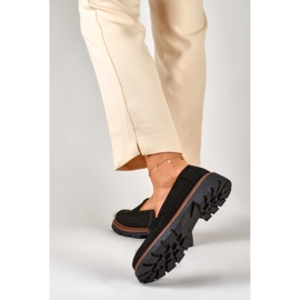 Mocassins classiques en daim noir de Lilian le noir 5