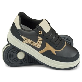 Baskets femme Lara noires le noir 1