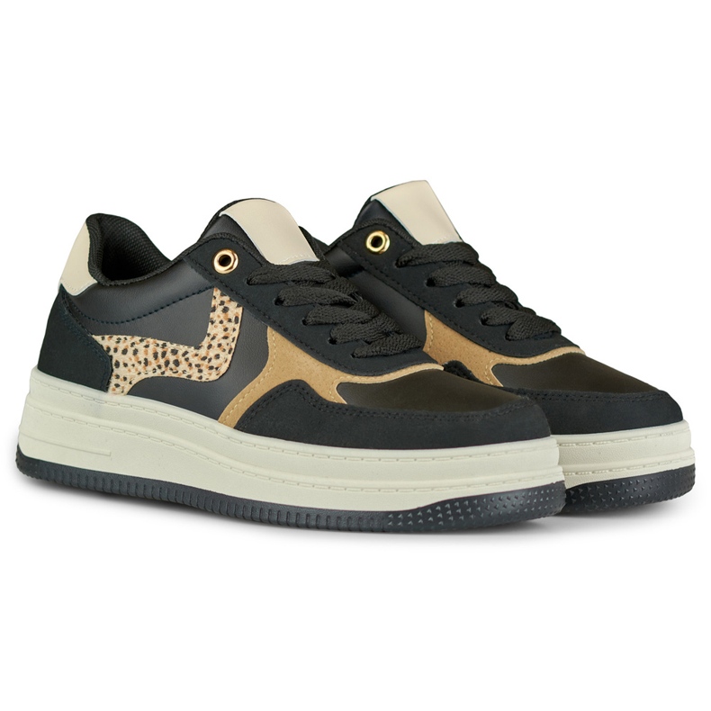 Baskets femme Lara noires 2