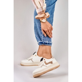 Baskets femme Lara blanches 5