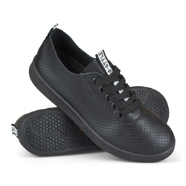 Baskets ajourées femme Bellis noires le noir 1