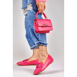 Chaussures fuchsia pour femmes en éco-cuir rose 1