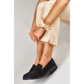 Chaussures femme en daim classique noir le noir 3