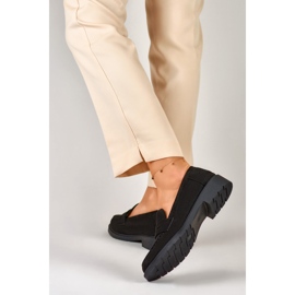 Chaussures femme en daim classique noir le noir 4