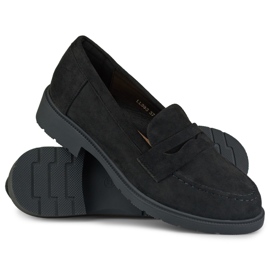 Chaussures femme en daim classique noir 1