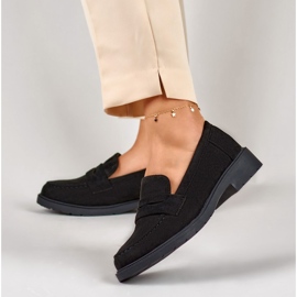 Chaussures femme en daim classique noir le noir 6