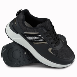 Chaussures de sport décontractées noires pour femmes 1