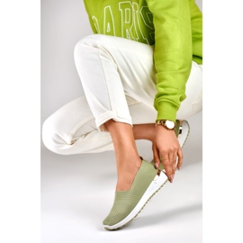 Chaussures décontractées pour femmes confortables et flexibles vert 3