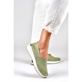 Chaussures décontractées pour femmes confortables et flexibles vert 4