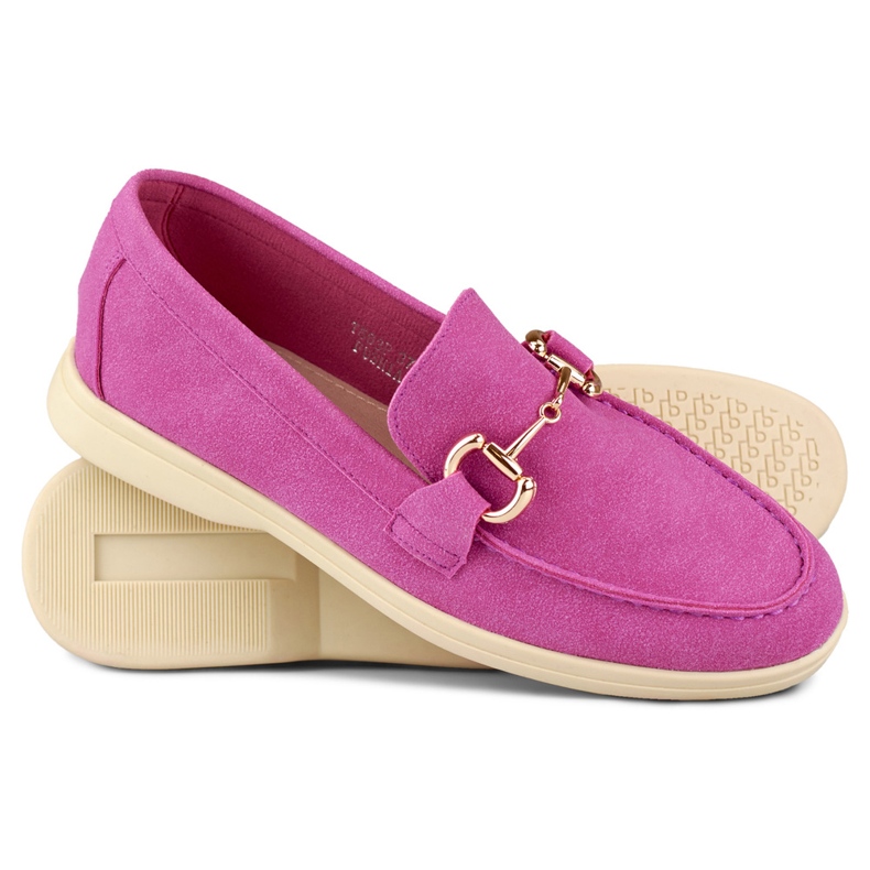 Mocassins confortables pour femmes rose tendre 1