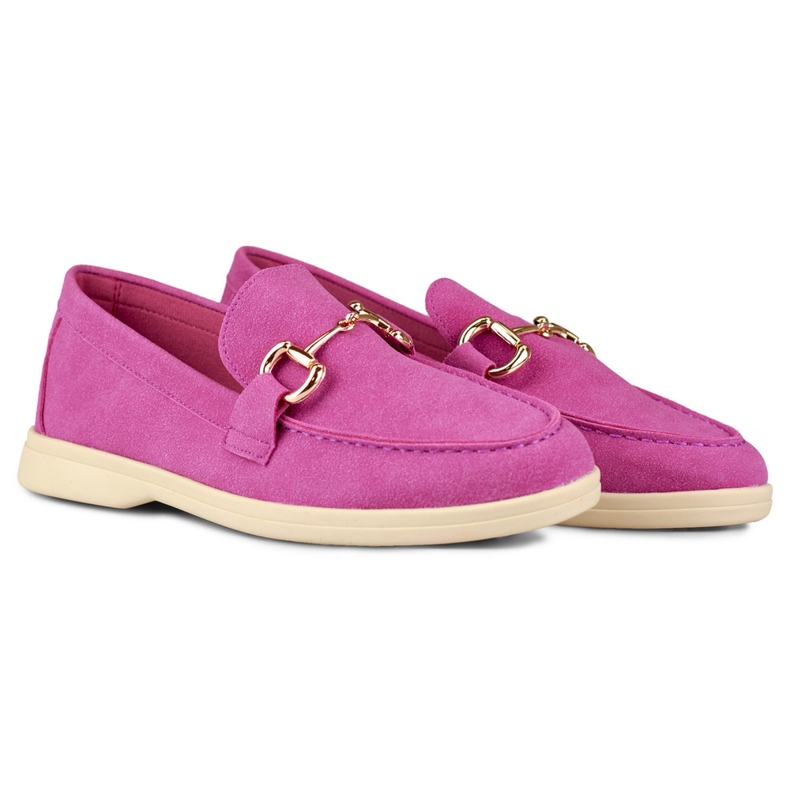 Mocassins confortables pour femmes rose tendre 2 Mocassins confortables pour femmes rose tendre 2
