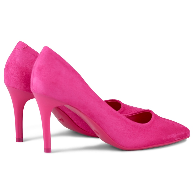 Talons hauts classiques en daim fuchsia rose 2