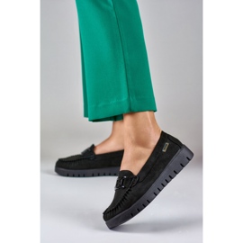Mocassins noirs pour femme avec semelle confortable 2