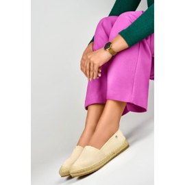 Espadrilles femme en daim beige 3