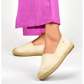 Espadrilles femme en daim beige 6