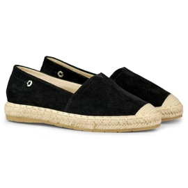 Espadrilles noires en daim pour femmes le noir 5