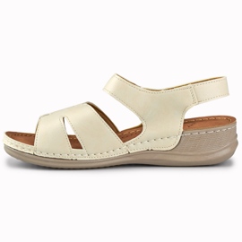 Sandales confortables pour femmes beiges 1
