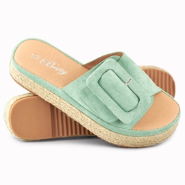 Espadrilles femme en daim turquoise bleu 3