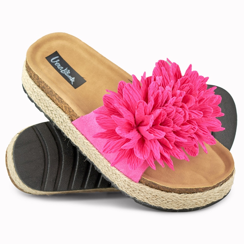 Espadrilles fushia femme rose 2