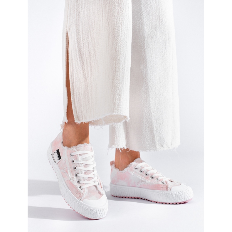 Baskets plateformes roses Shelovet 1