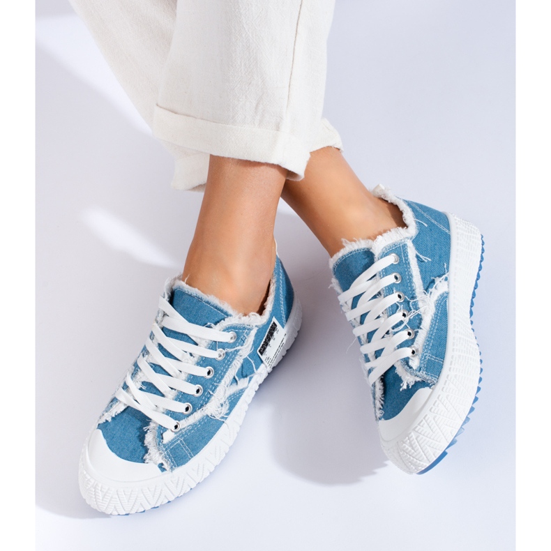 Baskets pour femmes sur la plate-forme Denim Shelovet bleu 1 Baskets pour femmes sur la plate-forme Denim Shelovet bleu 1