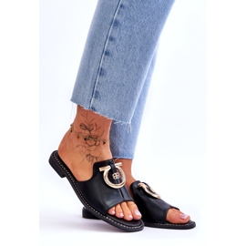 Chaussons Cuir Confort Chaussures S.Barski KV-2775-32 Noir le noir 7