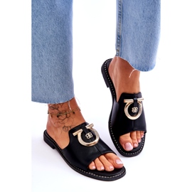 Chaussons Cuir Confort Chaussures S.Barski KV-2775-32 Noir le noir 4