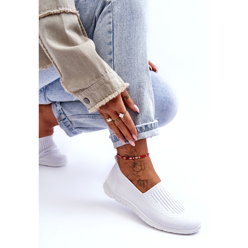 News Baskets à enfiler pour femmes Blanc Lento 2