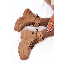 Bottes pour femmes en mousse à mémoire de forme Big Star KK274366 Beige 4 Bottes pour femmes en mousse à mémoire de forme Big Star KK274366 Beige 4