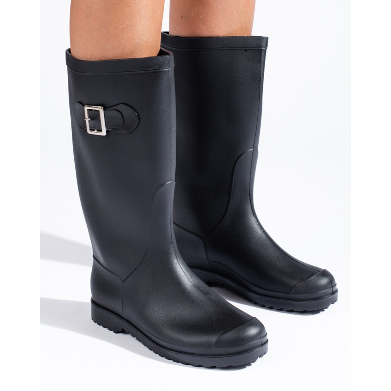 Bottes hautes pour femmes noires Shelovet le noir 1