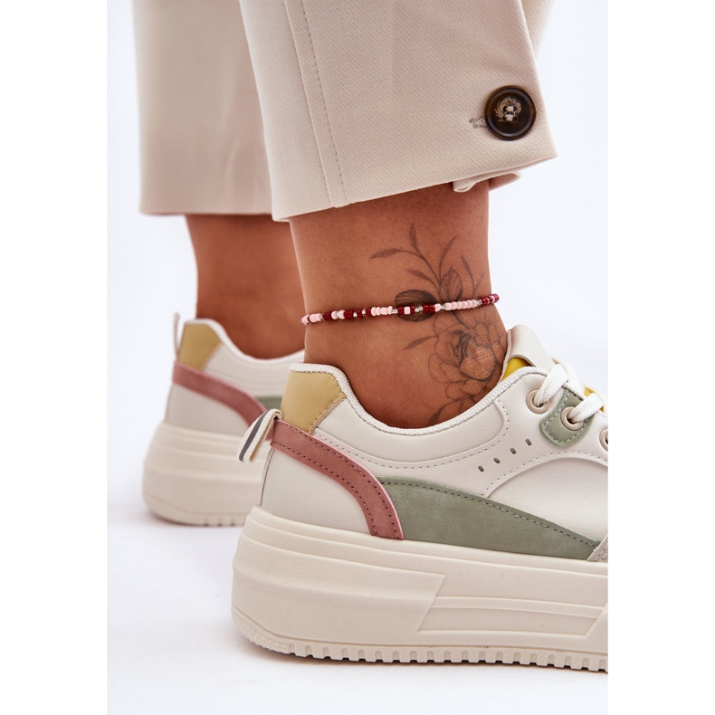 FJ1 Chaussures De Sport Pour Femme Sur Une Plateforme Massive Multicolore Gemma blanche 2 FJ1 Chaussures De Sport Pour Femme Sur Une Plateforme Massive Multicolore Gemma blanche 2