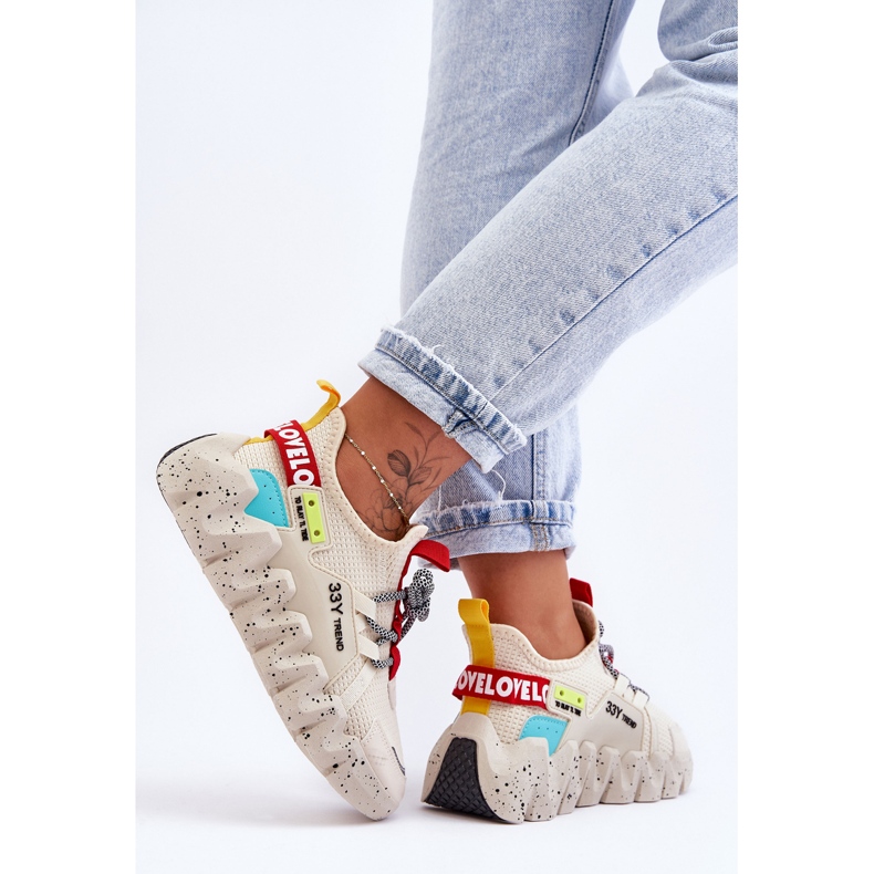 PS1 Baskets à enfiler à la mode Beige Evolution 2