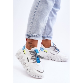 PS1 Baskets à enfiler à la mode White Evolution blanche 6