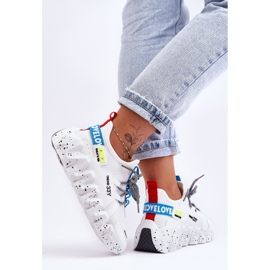 PS1 Baskets à enfiler à la mode White Evolution blanc 2