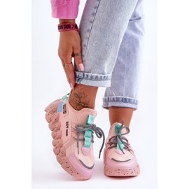 PS1 Baskets à enfiler à la mode évolution rose clair 1