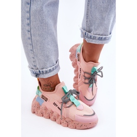 PS1 Baskets à enfiler à la mode évolution rose clair 6