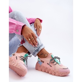 PS1 Baskets à enfiler à la mode évolution rose clair 7