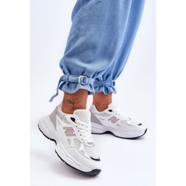 FG2 Chaussures de sport pour femmes à la mode avec filet Venise blanche 1