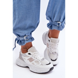 FG2 Chaussures de sport pour femmes à la mode avec filet Venise blanche 2