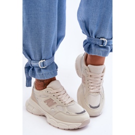 FG2 Chaussures De Sport En Maille Pour Femmes À La Mode Beige Venise 1