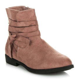 Seastar Bottines en daim rose 1 Seastar Bottines en daim rose 1