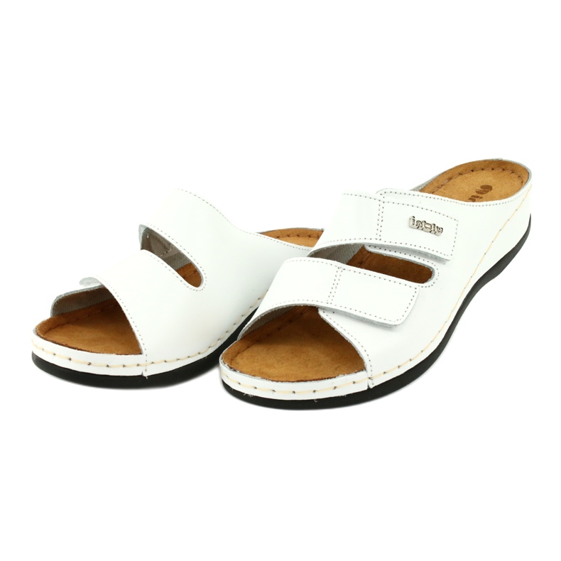 Inblu chaussures pour femmes pantoufles 158D107 blanc 2